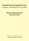 Buchcover Doppelbesteuerungsabkommen Schweiz - Deutschland 1971 und 1978 EL 53