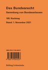 Buchcover Das Bundesrecht, N 185