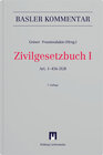Buchcover Zivilgesetzbuch I