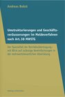 Buchcover Umstrukturierungen und Geschäftsveräusserungen im Meldeverfahren nach Art. 38 MWSTG