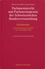 Buchcover Parlamentsrecht und Parlamentspraxis der Schweizerischen Bundesversammlung