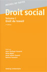 Buchcover Droit social - Volume I