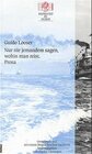 Buchcover Nur nie jemandem sagen, wohin man reist