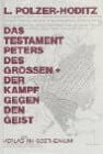 Buchcover Das Testament Peters des Grossen und der Kampf gegen den Geist