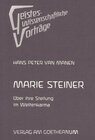 Buchcover Marie Steiner
