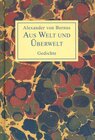 Buchcover Aus Welt und Überwelt