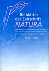 Buchcover Beiblätter der Zeitschrift Natura