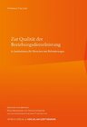Buchcover Zur Qualität der Beziehungsdienstleistung in Institutionen für Menschen mit Behinderungen