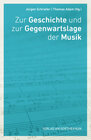 Buchcover Zur Geschichte und Gegenwartslage der Musik
