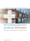 Buchcover Fernsehprogrammanalyse Schweiz