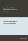 Buchcover Crowdinvesting im Finanzmarktrecht