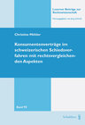 Buchcover Konsumentenverträge im schweizerischen Schiedsverfahren mit rechtsvergleichenden Aspekten
