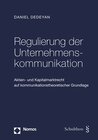Buchcover Regulierung der Unternehmenskommunikation
