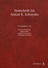 Buchcover Festschrift für Anton K. Schnyder