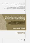 Buchcover Der 1. Schweizerisch-deutsche Testamentvollstreckertag
