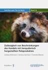 Buchcover Zulässigkeit von Beschränkungen des Handels mit tierquälerisch hergestellten Pelzprodukten