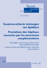 Buchcover Zusatzversicherte Leistungen von Spitälern / Prestations des hôpitaux couvertes par les assurances complémentaires