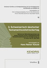 Buchcover 3. Schweizerisch-deutscher Testamentsvollstreckertag