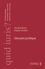 Buchcover Glossaire juridique