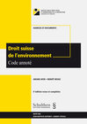 Buchcover Droit suisse de l'environnement. Code annoté