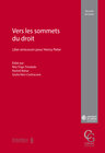 Buchcover Vers les sommets du droit