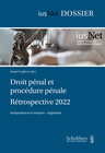 Buchcover Droit pénal et procédure pénale : Rétrospective 2022
