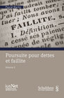 Buchcover Poursuite pour dettes et faillites