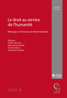 Buchcover Le droit au service de l’humanité