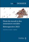 Buchcover Droit du travail et des assurances sociales : Rétrospective 2023