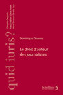 Buchcover Le droit d'auteur des journalistes