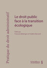Buchcover Le droit public face à la transition écologique