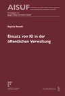 Buchcover Einsatz von KI in der öffentlichen Verwaltung