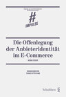 Buchcover Die Offenlegung der Anbieteridentität im E-Commerce