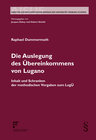 Buchcover Die Auslegung des Übereinkommens von Lugano