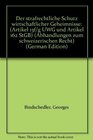 Buchcover Der strafrechtliche Schutz wirtschaftlicher Geheimnisse