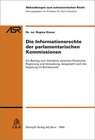 Buchcover Die Informationsrechte der parlamentarischen Kommissionen