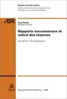 Buchcover Rapports successoraux et calcul des réserves