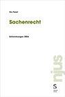 Buchcover Sachenrecht