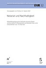 Buchcover Notariat und Nachhaltigkeit