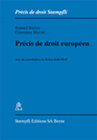 Buchcover Précis de droit européen