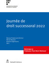 Buchcover Journée de droit successoral 2022