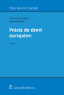 Buchcover Précis de droit européen