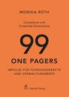 Buchcover Compliance und Corporate Governance - 99 One Pagers