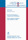 Buchcover Recht und Rechtsdaten - Anspruch und Wirklichkeit / Droit et données juridiques - entre ambition et réalité