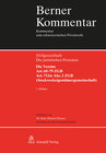 Buchcover Die juristischen Personen. Die Vereine, Art. 60–79 ZGB Art. 712m Abs. 2 ZGB (Stockwerkeigentümergemeinschaft)