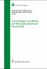 Buchcover Auswirkungen von Krisen auf Wirtschaft, Recht und Gesellschaft