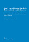 Buchcover Von A wie Arbitration über T wie Transport bis Z wie Zivilprozess