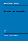 Buchcover Le droit des successions