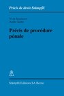 Buchcover Précis de procédure pénale