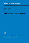 Buchcover Droit suisse des OPA